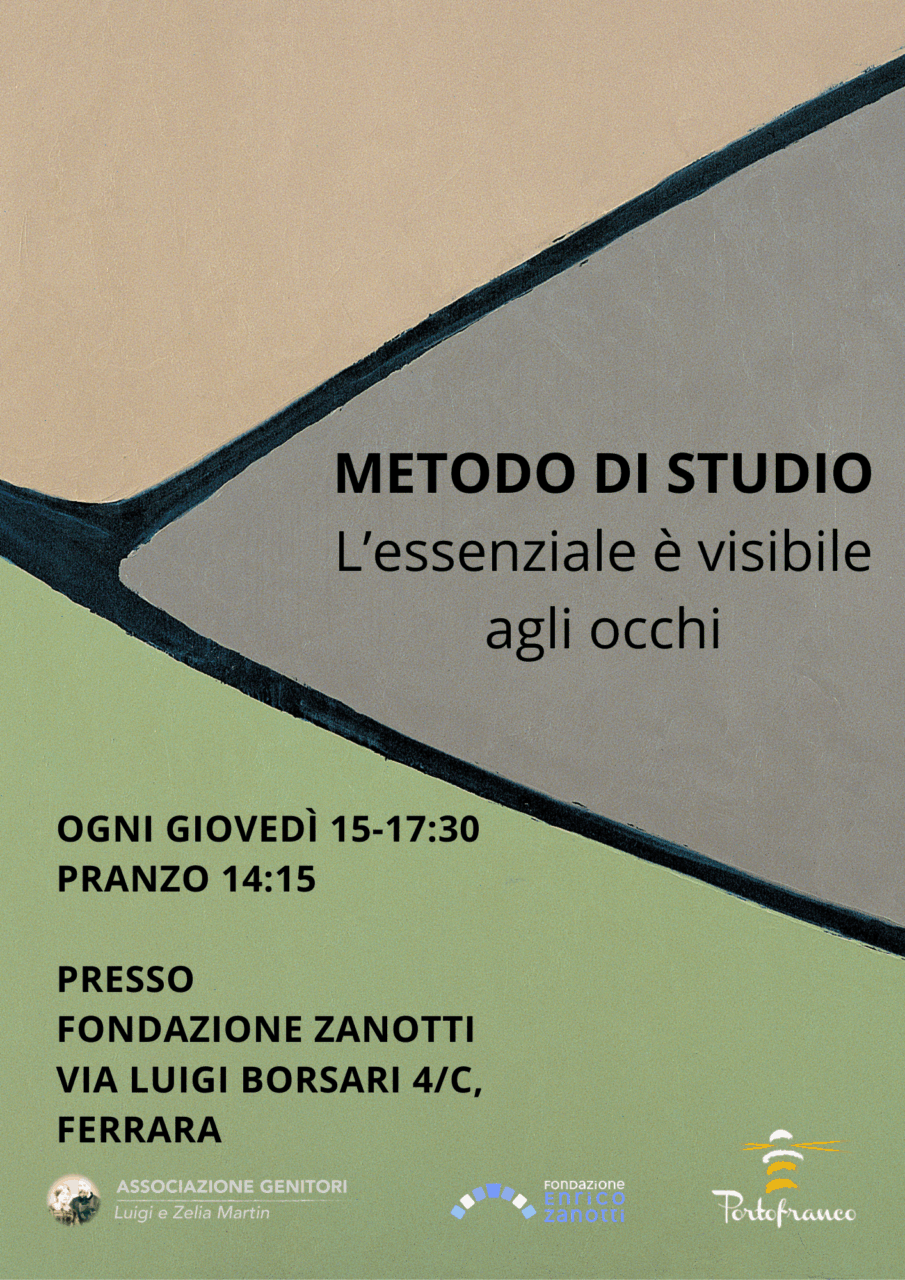 Locandina promozionale del Metodo di studio, un luogo dove prendersi sul serio!