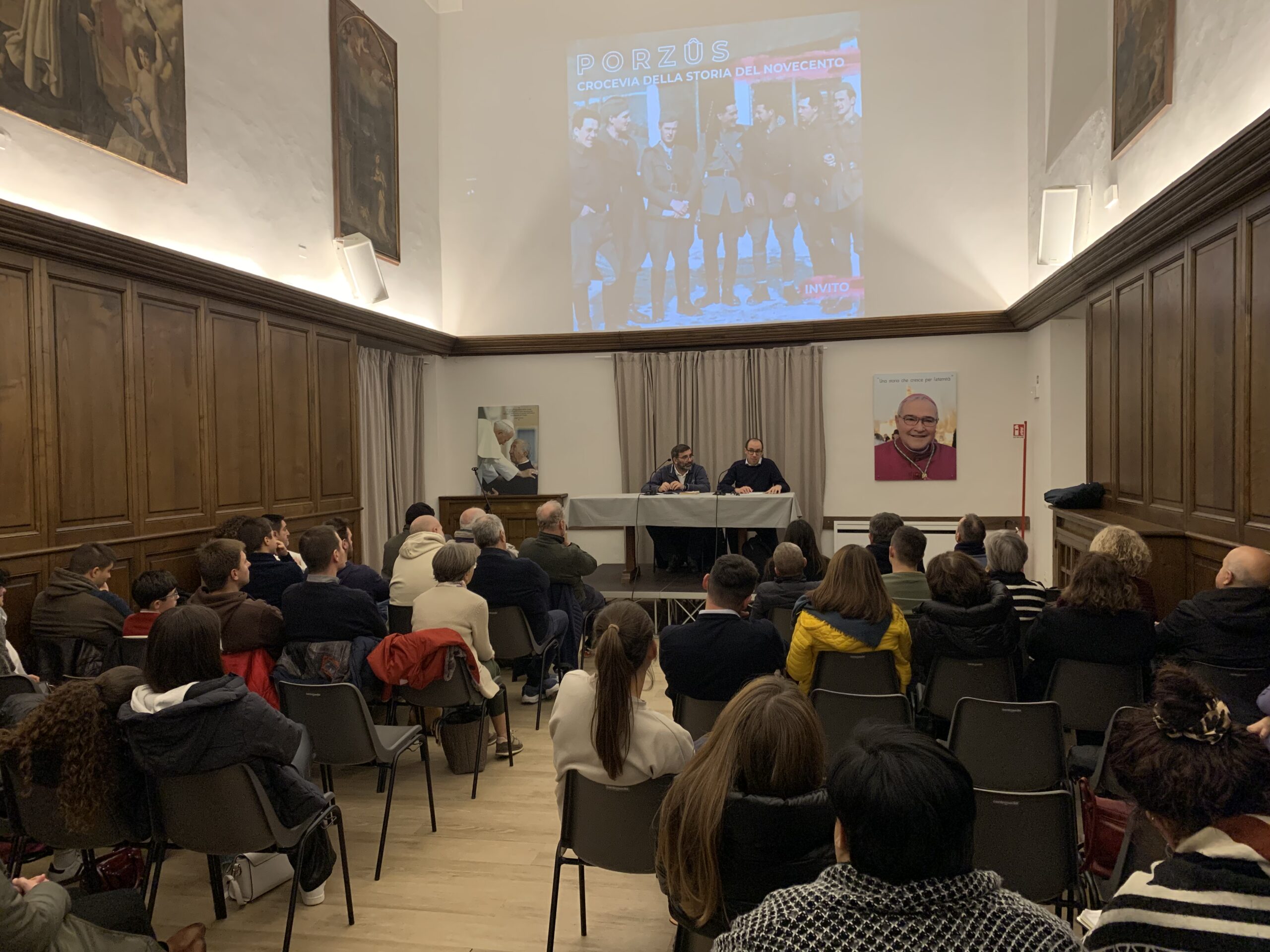 Foto Incontro di presentazione del libro "Sangue sulla resistenza - Storie dell'eccidio di Porzüs", di Tommaso Piffer. 21.11.2025