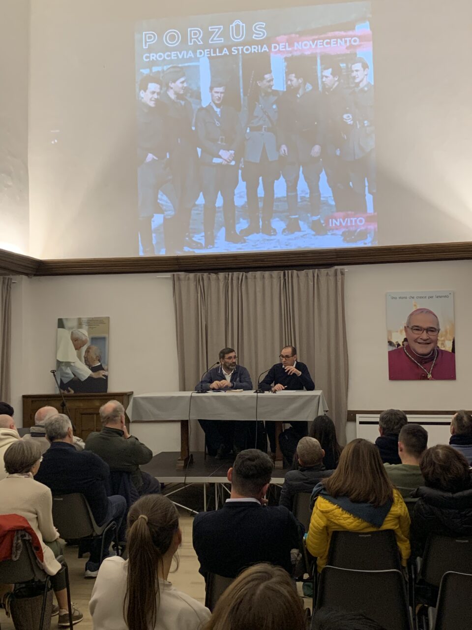 Foto Incontro di presentazione del libro "Sangue sulla resistenza - Storie dell'eccidio di Porzüs", di Tommaso Piffer. 21.11.2025