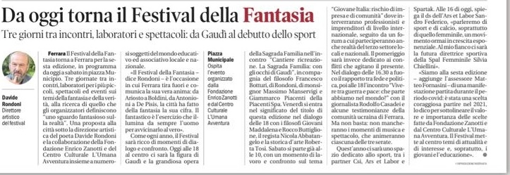 Rassegna Stampa FEFANT 2026 Nuova Ferrara 28.05.2026