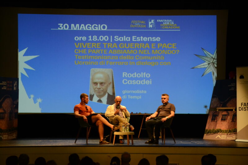 Fefant 2026 30.05.2026 Vivere tra guerra e pace con Rodolfo Casdei e la comunità ucraina con pubblico