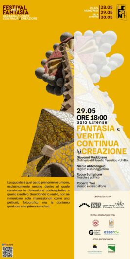 Locandina dell'incontro del Fefant 2026, Fantasia e verità, continua ricreazione