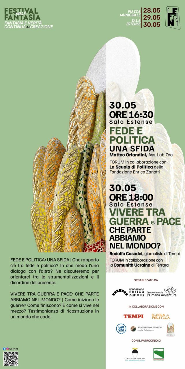 Locandina dell'incontro del Fefant 2026, Scuola di Politica