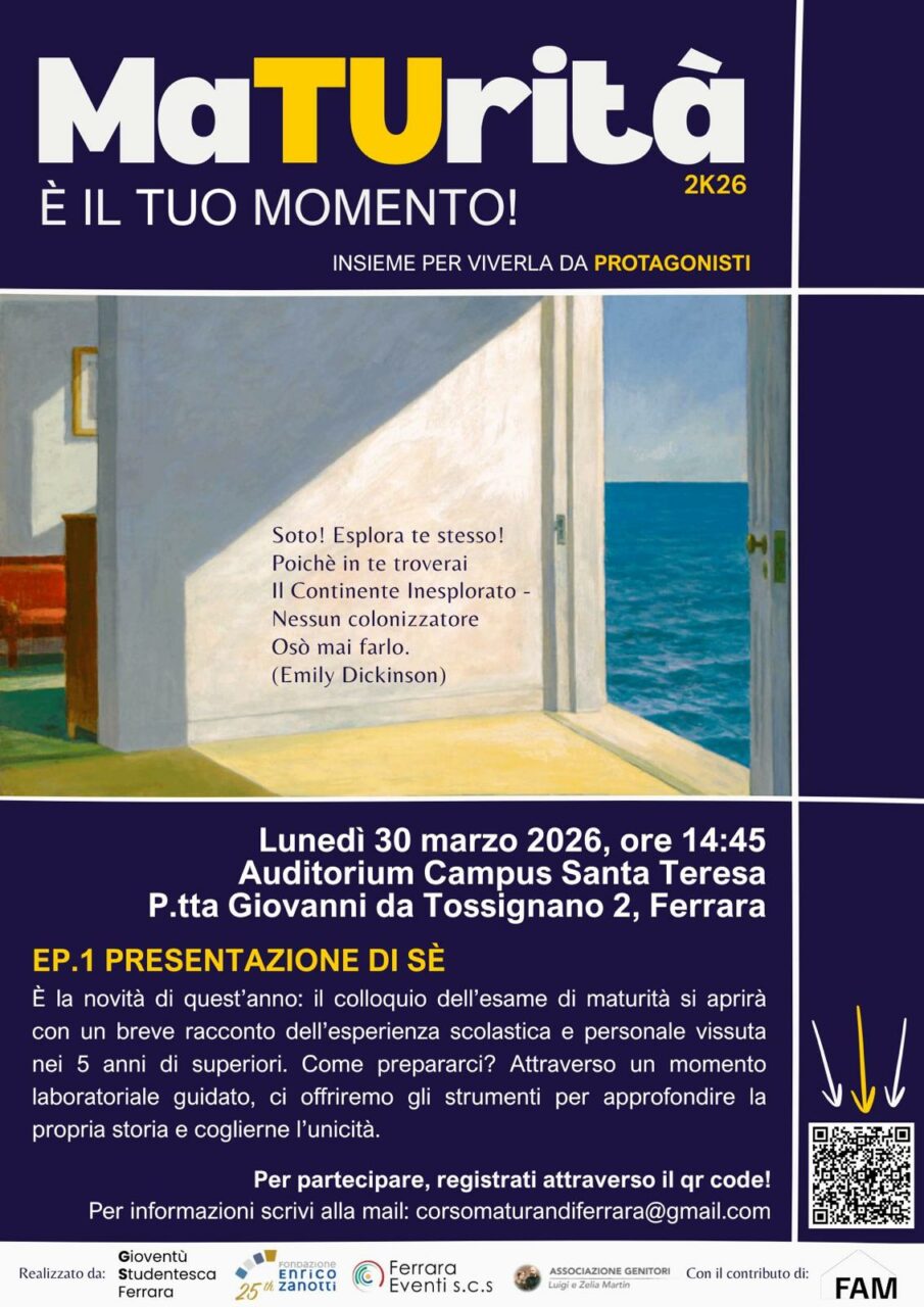 Maturità E' IL TUO MOMENTO! - INSIEME PER VIVERLA DA PROTAGONISTI