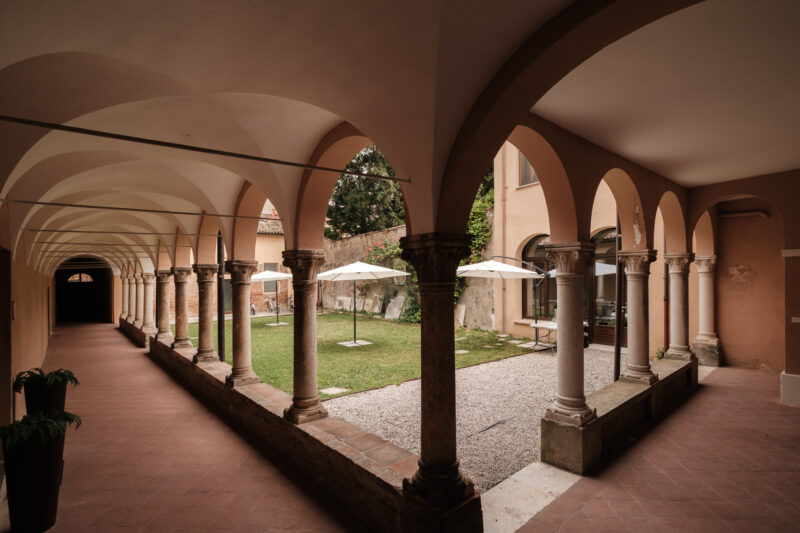 Chiostro del collegio di merito Santa Teresa per studenti universitari
