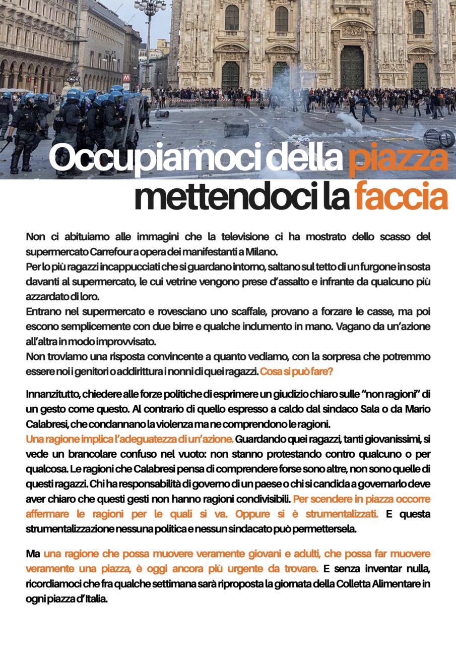 Lettera riguardo ai fatti accaduti in questi giorni ( Proteste studenti Milano Ottobre 2026)