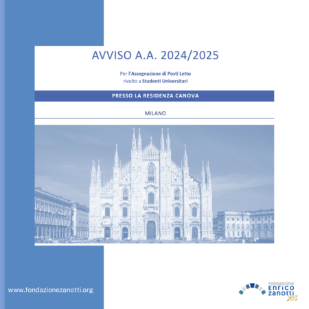 Bando di Concorso – Residenza Canova Milano a.a. 2024-2025